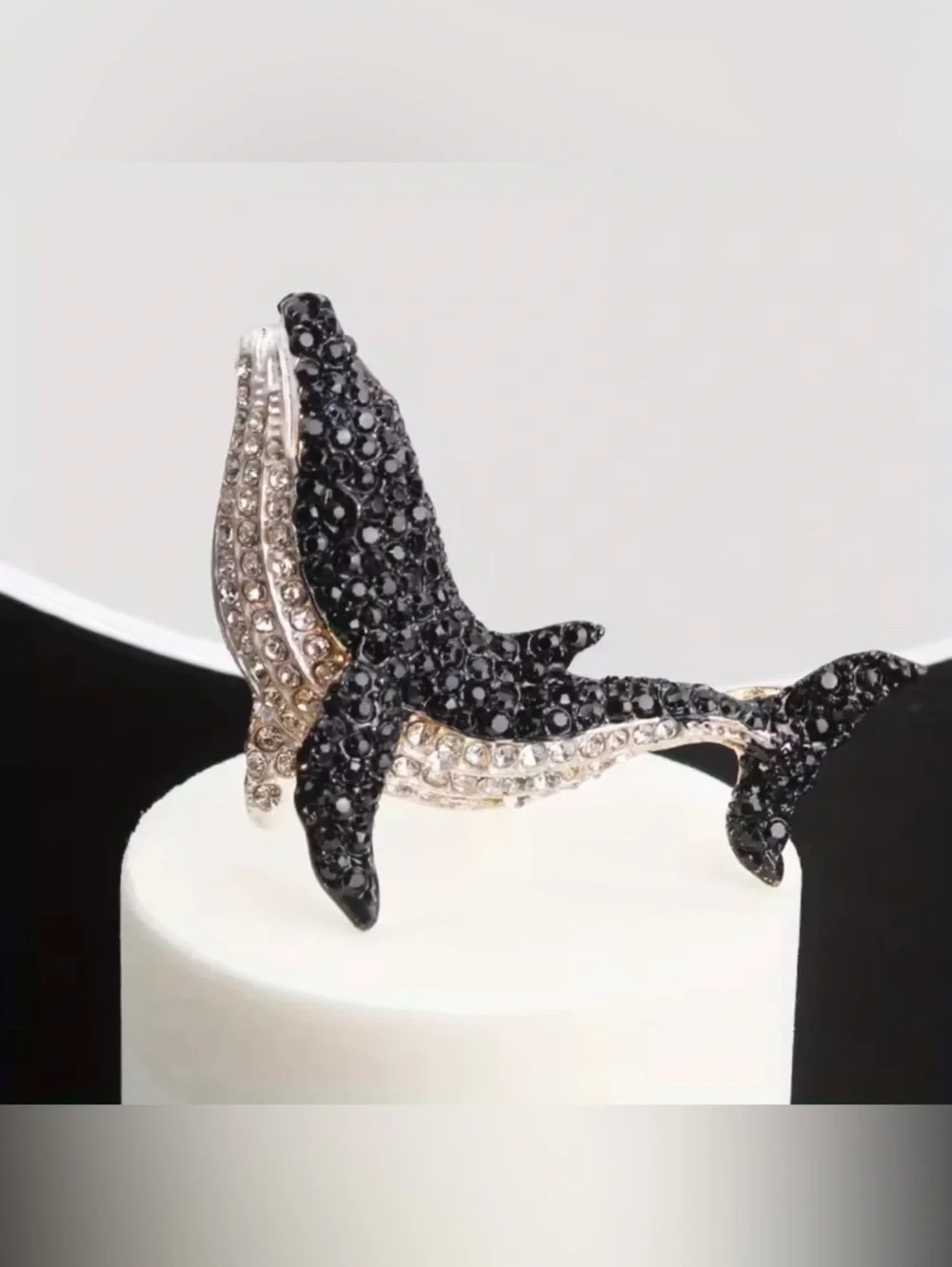 Sparkle Dolphin Fish Brooch Pin
